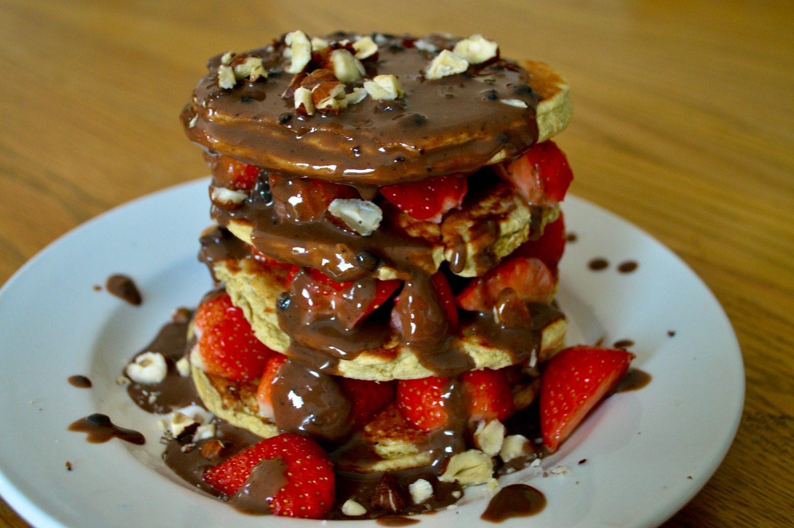 Chocolate Protein Pancake Stack Bridge Nutrition